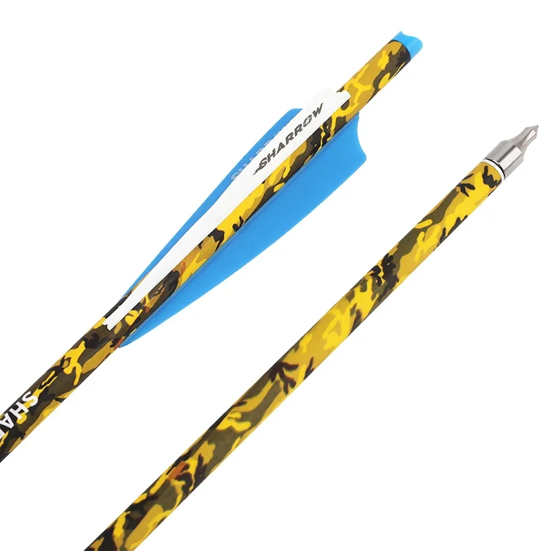 12pcs 16/17/18/20/22inch Archery Arrows Bolts Mix Carbon Arrow 125gr Arrowhead 